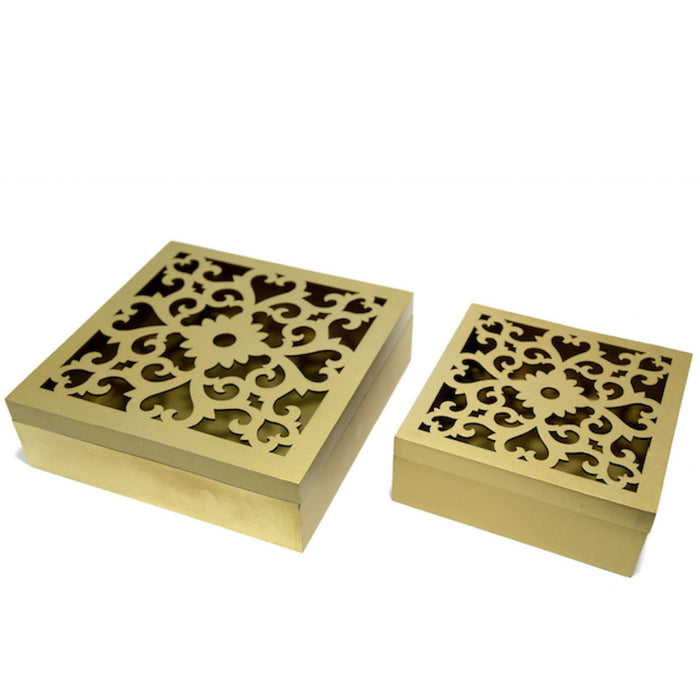 Golden Wooden Box