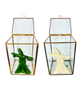Glass Box with Gold Rim for Ramadan 
