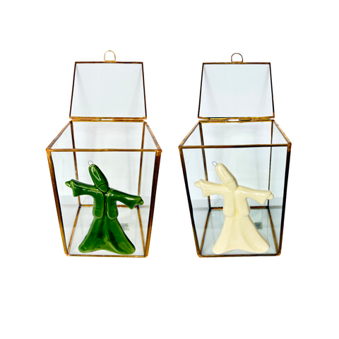 Glass Box with Gold Rim – Elegant Glass Décor