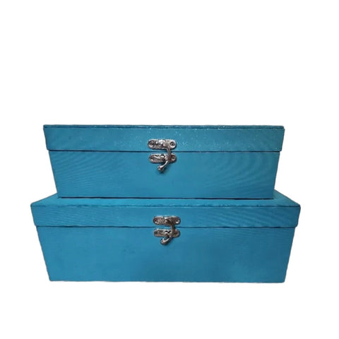 Ramadan Kareem Velvet Box with Lock – Brown or Turquoise