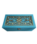 Ornamented Velvet Box with Lock