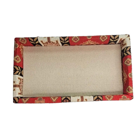 Cultural Upholstered Tray