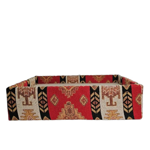 Cultural Upholstered Tray