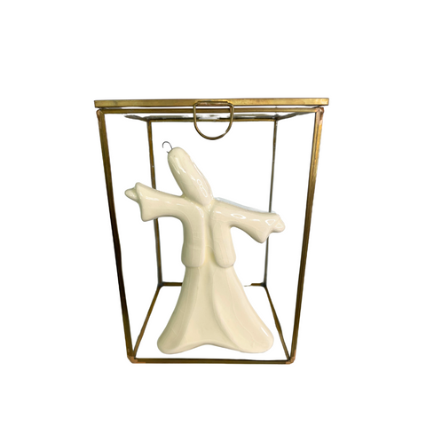 Glass Box with Gold Rim – Elegant Glass Décor