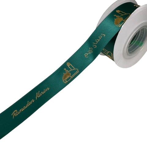 Ramadan Karim Mosque Ribbon – Metallic Print (10 Meters)
