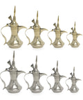 Metal Dallah Figurine Arabian Coffee Pot Decor