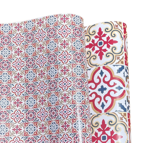 Tile Pattern Wrapping Paper 2‑Pack Gift Wrap