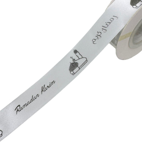 Ramadan Karim Mosque Ribbon – Metallic Print (10 Meters)