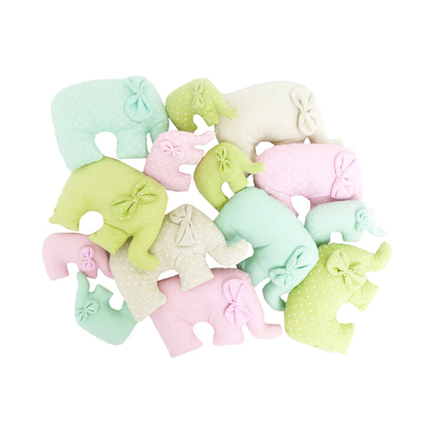 Pastel Abstract Elephant Plush