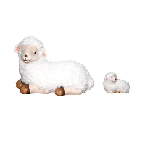 Sitting Sheep Figurine