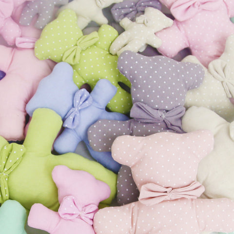 Pastel Abstract Bear Plush