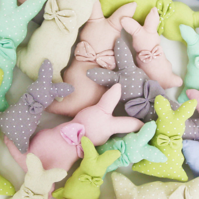 Pastel Abstract Rabbit Plush