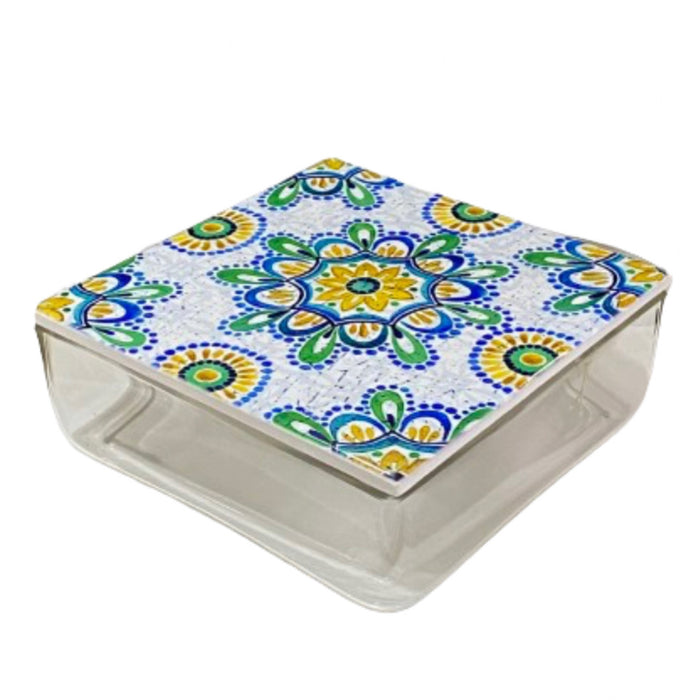 Tile Glass Bowl