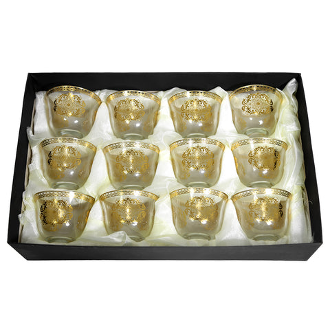 Ornamented Coffee Cups – Traditional Arabic Coffee Cups Set