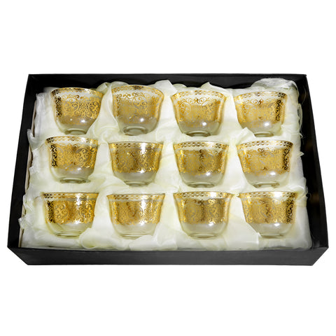 Ornamented Coffee Cups – Traditional Arabic Coffee Cups Set