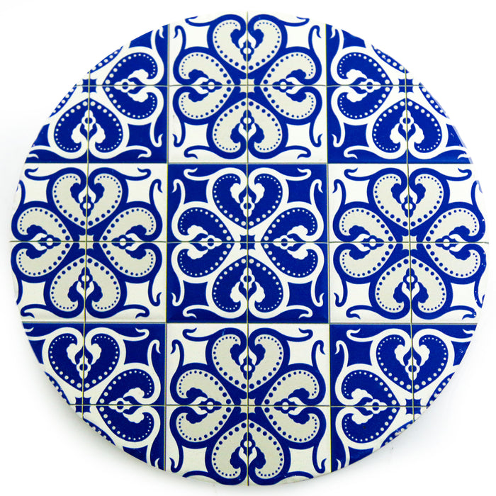 Tile Pattern Glass Bowl