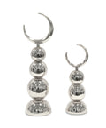 Decorative Crescent moon with silver candle holders 