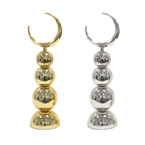 Crescent on Sphere Sculpture - Metalworks Collection