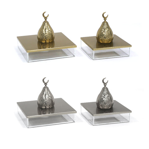 Mahara Acrylic Box with Hammered Dome Cover