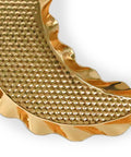 Golden Hammered Crescent Moon Tray