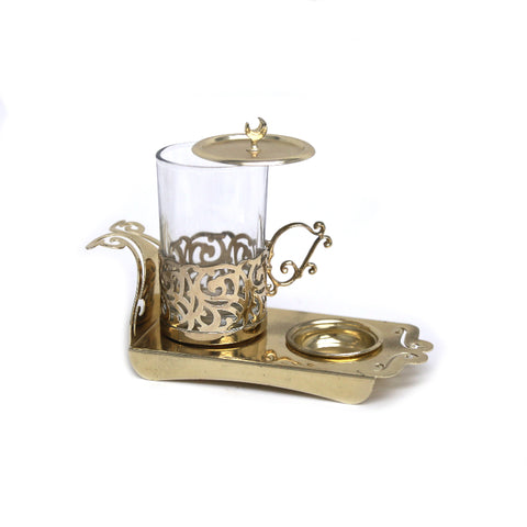 KAF Tea Cup Set for 6 with Tray and Tassel Covers