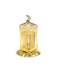 Modern Lantern Candle Holder with Gold Plate