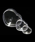 Set of three transparent heart shaped box for gift packing and sweets.
