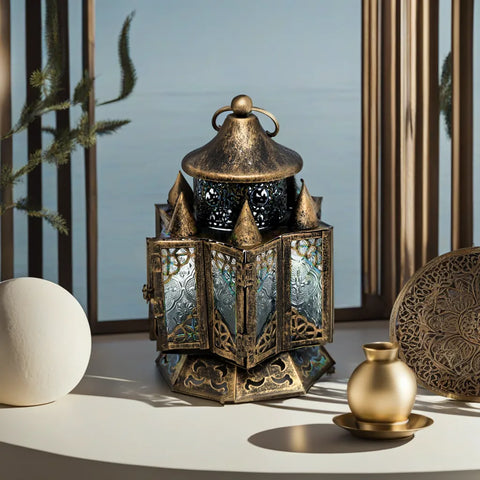 Geometric Distressed Lantern