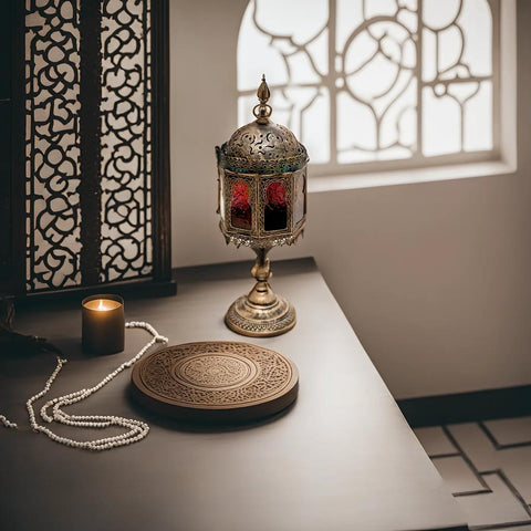 Colored Glass Lantern