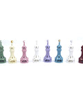 Porcelain candle holder shaped like a minaret – elegant Islamic décor accent with hand-painted details.