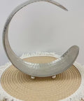 silver coloured Crescent Moon Candy Bow