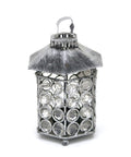 Tall Crystal Lantern Candle Holder 