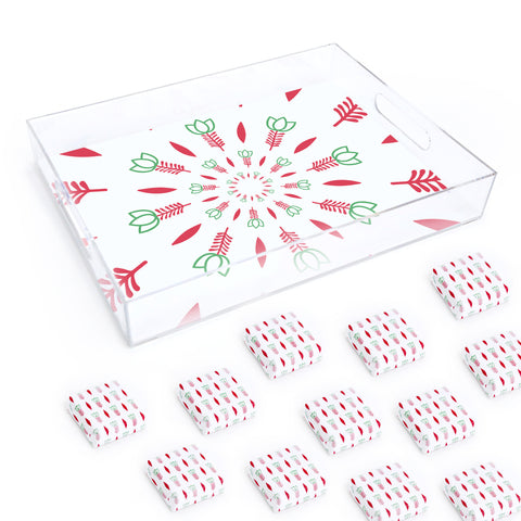 Arabic Coffee Pattern Tray