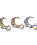 Porcelain moon décor with intricate arabesque motif – elegant Arabic décor with spiritual and artistic flair.