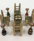 Decorative Mini chairs For room decoration with hoka arbic decor