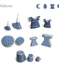 Decorative Patterned Kaftan Canister  Adana Porcelain Design
