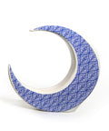 Azul Porcelain Moon Figurine for Elegant Decor Accent