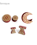 Decorative Patterned Kaftan Canister for Baroque Porcelain Design