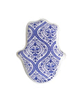 Mini porcelain Hamsa hand accessory with oriental pattern – symbolic Arabic décor for protection and beauty.
