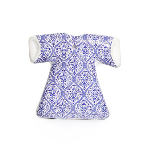 Mini porcelain accessory with kaftan motif – elegant Mediterranean Arabic décor in miniature form.