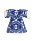 Mini porcelain accessory with kaftan motif – elegant Mediterranean Arabic décor in miniature form.