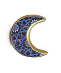 Mini porcelain accessory with moon motif – celestial Arabic décor inspired by Mediterranean patterns.