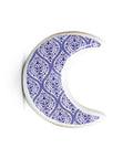 Mini porcelain accessory with moon motif – celestial Arabic décor inspired by Mediterranean patterns.