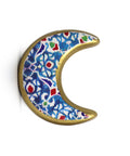 Mini porcelain accessory with moon motif – celestial Arabic décor inspired by Mediterranean patterns.