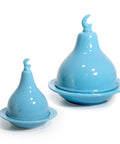 Minimalist ceramic serve dome canister with plain finish – versatile Arabic decor for elegant serving and storage.