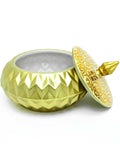 Porcelain bomboniere with oriental-style cover – elegant Arabic décor piece for gifting or special occasions.
