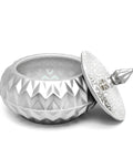 Porcelain bomboniere with oriental-style cover – elegant Arabic décor piece for gifting or special occasions.