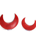 Plain porcelain moon-shaped box with minimalist design – versatile crescent lights décor for elegant settings.