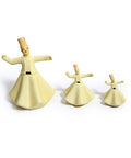 Porcelain figurine of a Mawlawi whirling dervish in white attire – graceful Islamic décor inspired by Sufi tradition.