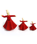 Porcelain figurine of a Mawlawi whirling dervish in white attire – graceful Islamic décor inspired by Sufi tradition.